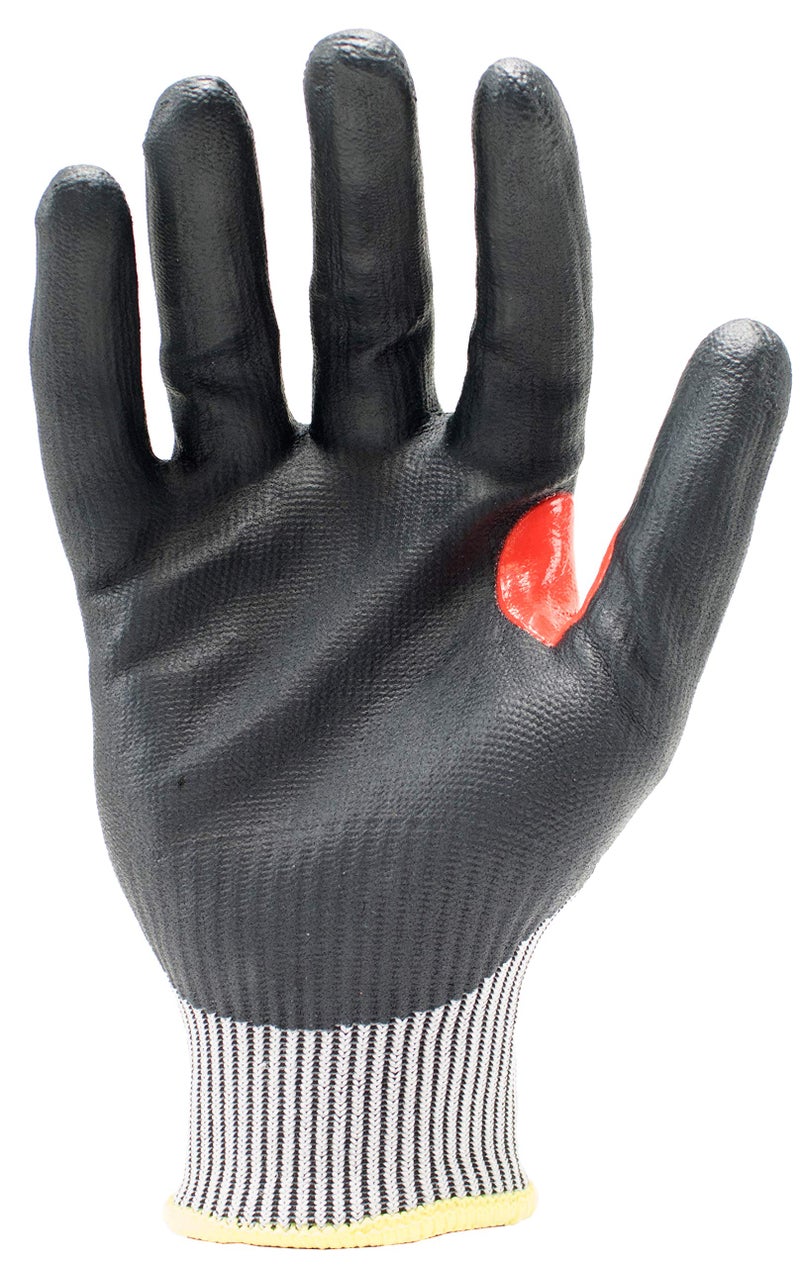 Ironclad mens Work Glove COMMAND ILT A6 FOAM NITRILE, Grey/Black/Red, Large US - Image 2